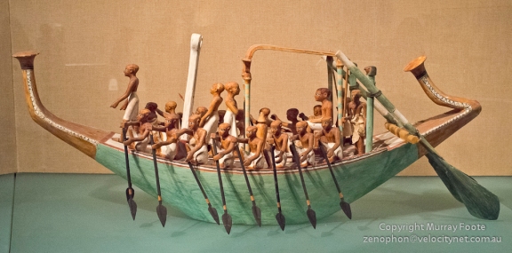 Model boat from ancient Egyptian tomb
