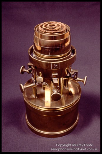 Kerosene lamp. 35mm, not fisheye. At a guess, Nikon FE with Vivitar Series 1 28mm f1.9 lens, Fujichrome 50.