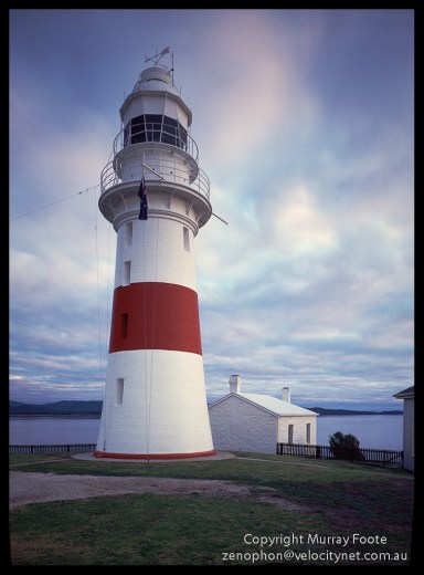 Low Head Lighthouse 4:50pm 24 July 1987 Arca Swiss Monorail 5x4" 90mm Linhof Schneider Angulon f32 12 seconds, Fujichrome 50