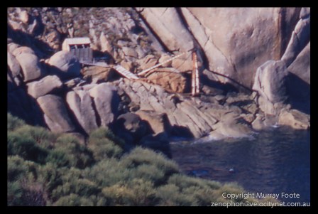 Wilson's Prom landing and crane (detail of previous image)