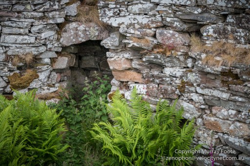 The entrance to the internal stairs, too overgrown to photograph