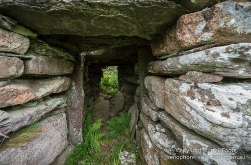 The passageway in to Ousdale Broch