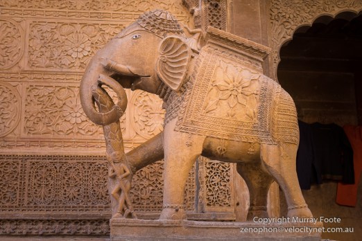 Elephant outside Nathmal Ji Ki Haveli