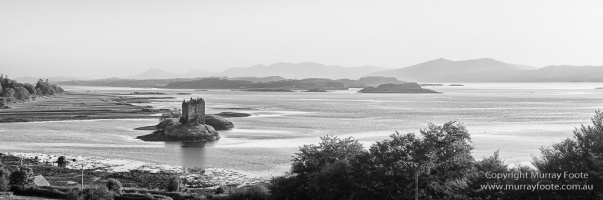 Black and White, Castles, History, Landscape, Monochrome, Photography, Scotland, seascape, Travel
