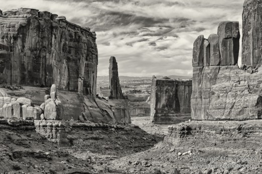 Arches National Park, Black and White, Infrared, Landscape, Park Avenue, Photography, Southwest Canyonlands, Travel, USA, Utah