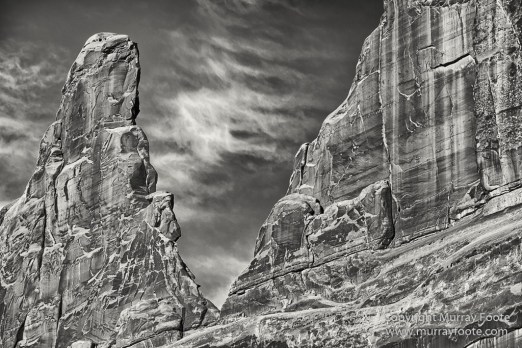 Arches National Park, Black and White, Infrared, Landscape, Park Avenue, Photography, Southwest Canyonlands, Travel, USA, Utah