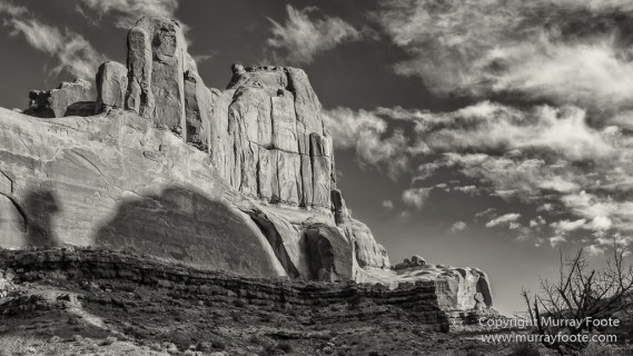 Arches National Park, Black and White, Infrared, Landscape, Park Avenue, Photography, Southwest Canyonlands, Travel, USA, Utah