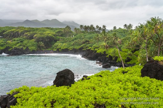 Hana, Hawaii, Landscape, Maui, Photography, seascape, Travel, Waianapanapa Black Sand Beach
