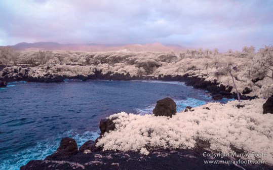 Hana, Hawaii, Infrared, Landscape, Maui, Photography, seascape, Travel, Waianapanapa Black Sand Beach