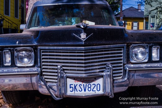 Architecture, Cadillac Hearse, Drain covers, Faubourg Marigny, Marigny, New Orleans, Photography, Street photography, Travel, USA