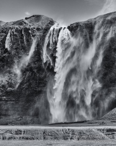 Black and White, Iceland, Landscape, Monochrome, Nature, Photography, Snow, Travel, Waterfall, Wilderness