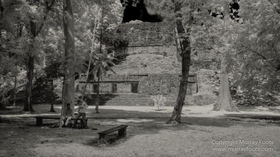 Archaeology, Architecture, Black and White, Guatemala, Infrared, Landscape, Maya, Monochrome, Nature, Photography, Tikal, Travel