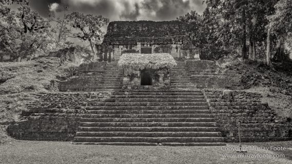 Archaeology, Architecture, Black and White, Guatemala, Infrared, Landscape, Maya, Monochrome, Nature, Photography, Tikal, Travel