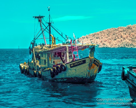 fishing boats, Infrared, Kota Kinabalu, Photography, Sabah, seascape, Street photography, Travel