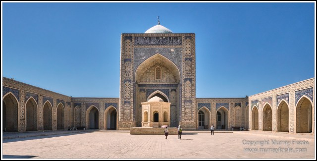 Amir-Allimkhan Madrasah, Architecture, Bukhara, Ceramics, History, Kalan Minaret, Kalan Mosque, Landscape, Photography, Poi-Kalyan Ensemble, Street photography, Travel, Uzbekistan