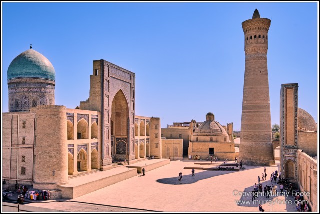 Amir-Allimkhan Madrasah, Architecture, Bukhara, Ceramics, History, Kalan Minaret, Kalan Mosque, Landscape, Photography, Poi-Kalyan Ensemble, Street photography, Travel, Uzbekistan