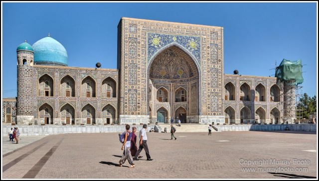 Architecture, Ceramics, History, Landscape, Photography, Registan, Samarkand, Shir Dor Madrassah, Street photography, Tillya-Kari Madrassah, Travel, Ulugh Beg Madrassah, Uzbekistan