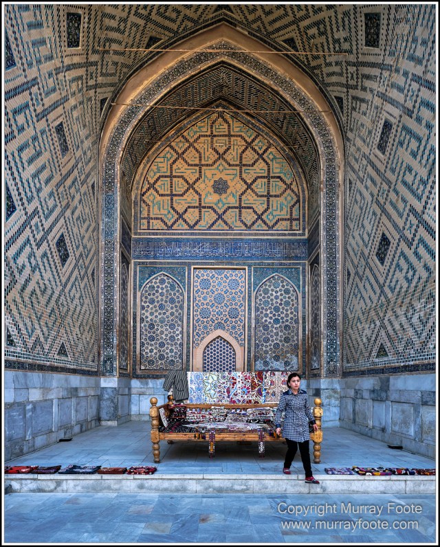 Architecture, Ceramics, History, Landscape, Photography, Registan, Samarkand, Shir Dor Madrassah, Street photography, Tillya-Kari Madrassah, Travel, Ulugh Beg Madrassah, Uzbekistan