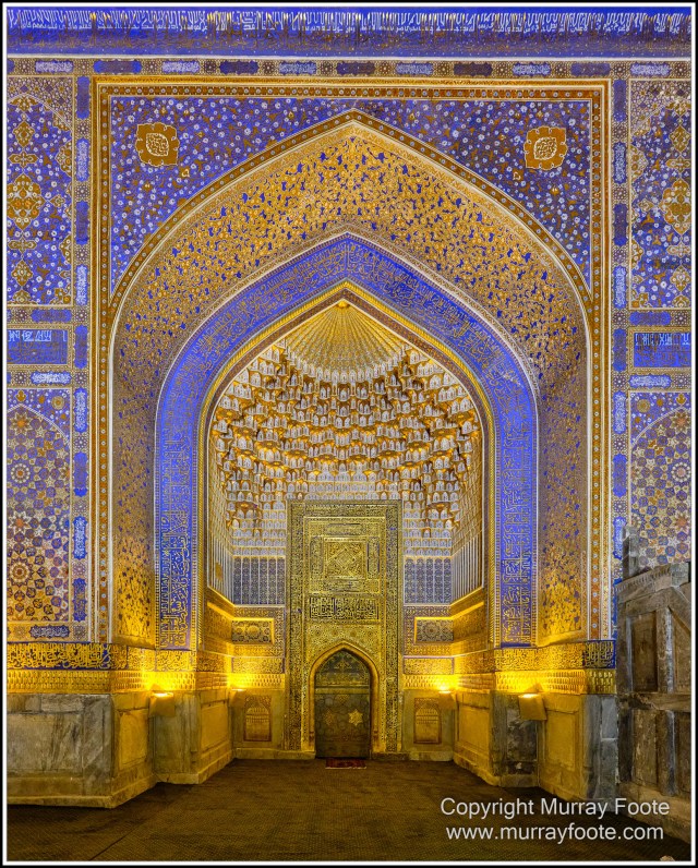 Architecture, Ceramics, History, Landscape, Photography, Registan, Samarkand, Shir Dor Madrassah, Street photography, Tillya-Kari Madrassah, Travel, Ulugh Beg Madrassah, Uzbekistan