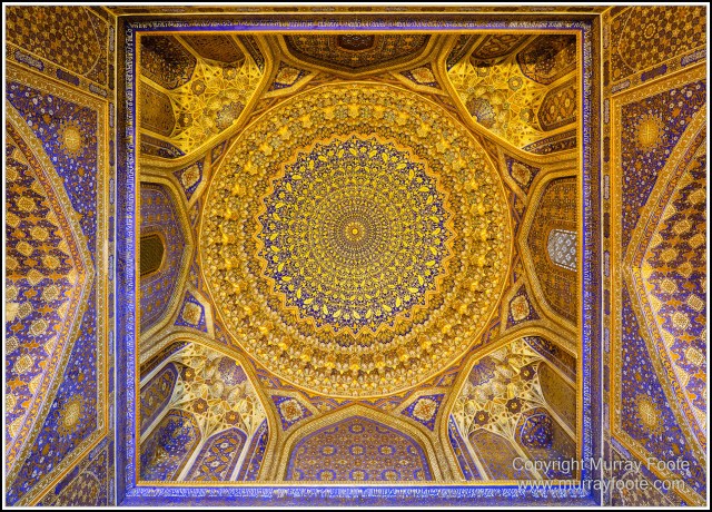 Architecture, Ceramics, History, Landscape, Photography, Registan, Samarkand, Shir Dor Madrassah, Street photography, Tillya-Kari Madrassah, Travel, Ulugh Beg Madrassah, Uzbekistan