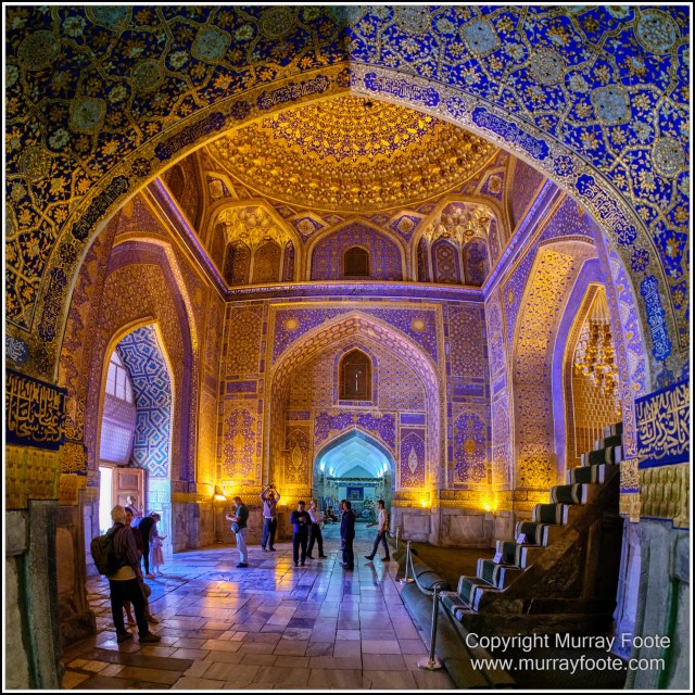 Architecture, Ceramics, History, Landscape, Photography, Registan, Samarkand, Shir Dor Madrassah, Street photography, Tillya-Kari Madrassah, Travel, Ulugh Beg Madrassah, Uzbekistan