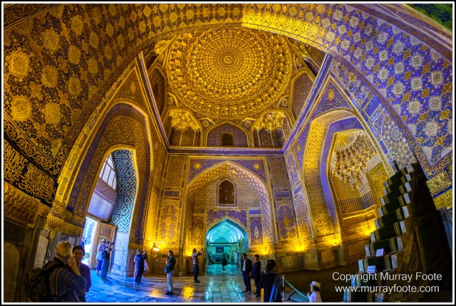 Architecture, Ceramics, History, Landscape, Photography, Registan, Samarkand, Shir Dor Madrassah, Street photography, Tillya-Kari Madrassah, Travel, Ulugh Beg Madrassah, Uzbekistan