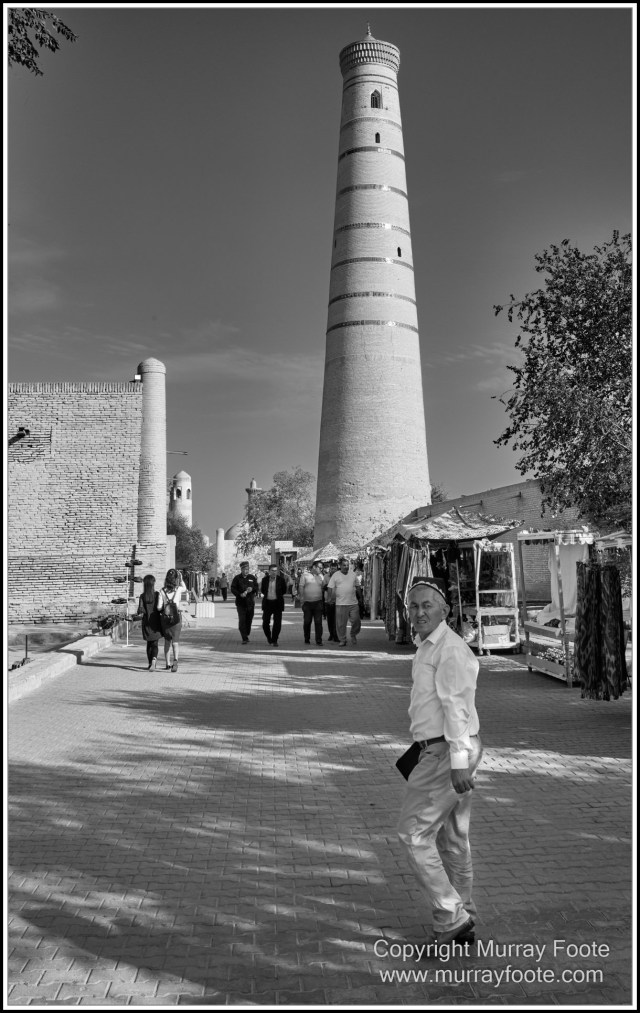 Architecture, Black and White, Khiva, Landscape, Monochrome, Photography, Street photography, Travel, Uzbekistan