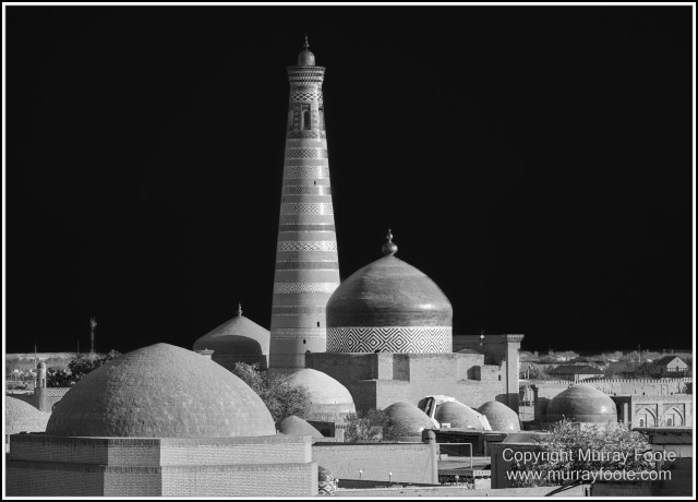 Architecture, Black and White, Khiva, Landscape, Monochrome, Photography, Street photography, Travel, Uzbekistan