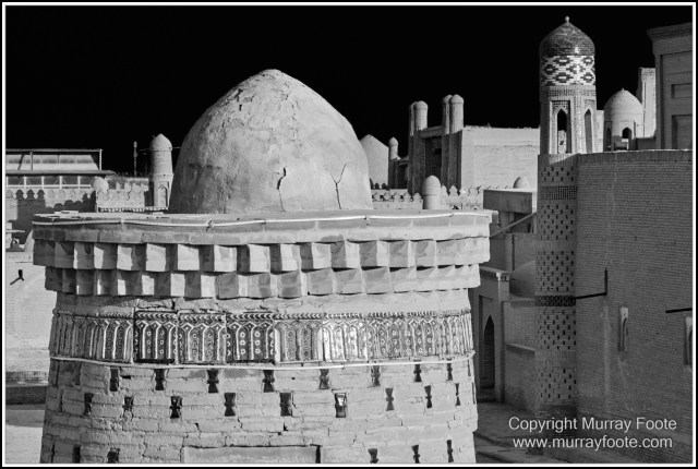 Architecture, Black and White, Khiva, Landscape, Monochrome, Photography, Street photography, Travel, Uzbekistan