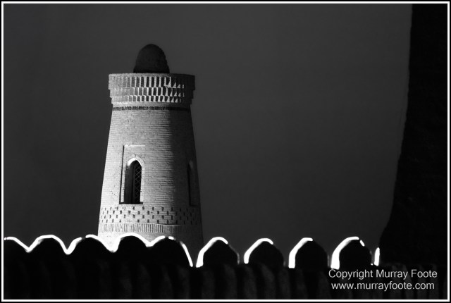 Architecture, Black and White, Khiva, Landscape, Monochrome, Photography, Street photography, Travel, Uzbekistan