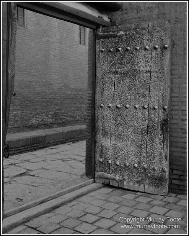 Architecture, Black and White, Khiva, Landscape, Monochrome, Photography, Street photography, Travel, Uzbekistan