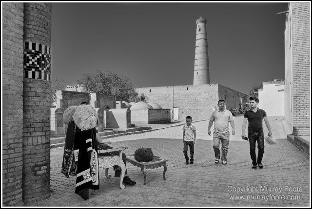 Architecture, Black and White, Khiva, Landscape, Monochrome, Photography, Street photography, Travel, Uzbekistan