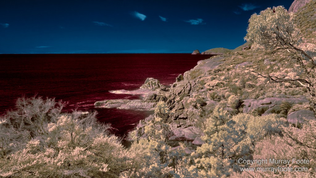 Coles Bay, Infrared, Kangaroo Bluff Battery, Landscape, Marion Bay, Nature, Photography, seascape, Sleepy Bay, Tasmania, Tessellated pavement, Thumbs Lookout, Travel
